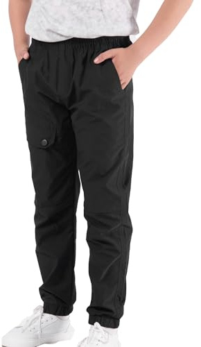 CALBOUNT Kids Waterproof Trousers Boys Walking Joggers Softshell Outdoor Trekking Pants