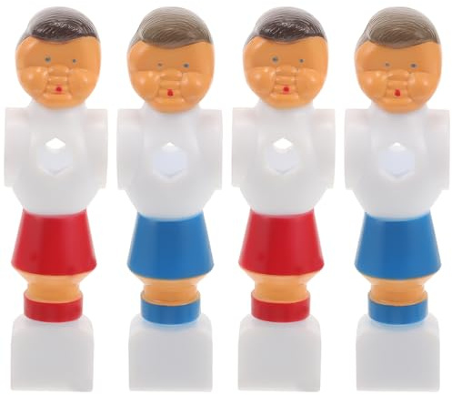 HOUDERCO 4 Stück Tischfußball Zubehör mit Ergonomischem Design und PVC Material für Tischkicker Erwachsene Wiederverwendbare Fußballfiguren als Ersatzspieler