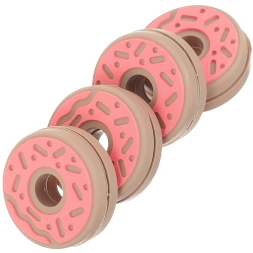 Veemoon Amortisseurs de Vibrations Tennis en Silicone Lot de 4 Pièces de Beignet pour Raquette, Légers et Faciles à Installer, Adaptés à Types de Joueurs