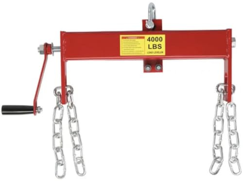 MERIGLARE Engine Support Bracket Engine Hoist Leveler Crane Leveler Load Balancer Shop Crane Accessory With Hand Crank And Hanging Chains Metal Body suitable