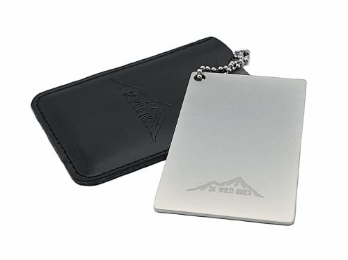 SK Wild Ones® Cuchillo de piedra afilada para exteriores – Cuchillo afilado diamante – Cuchillo de piedra de afilar diamante – Whetstone for Knives – Sharpening Stone Knife – Unique Grinding Stones