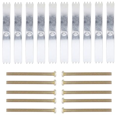Artibetter Kit Riparazione Scatola Scura Tipo 86 Viti Zincate Per Montaggio Presa Interruttore Strumento Fissaggio Rapido Per Cassetta Interruttore 3.15X0.39X0.08 Pollici 20 Pezzi