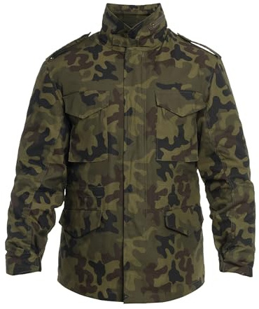 Military Wear M65 Veste classique de l'armée polonaise wz.93 Panthère Camouflage | Veste militaire pour homme avec doublure | Veste tactique toute l'année | Uniforme d'école militaire | 4 poches |