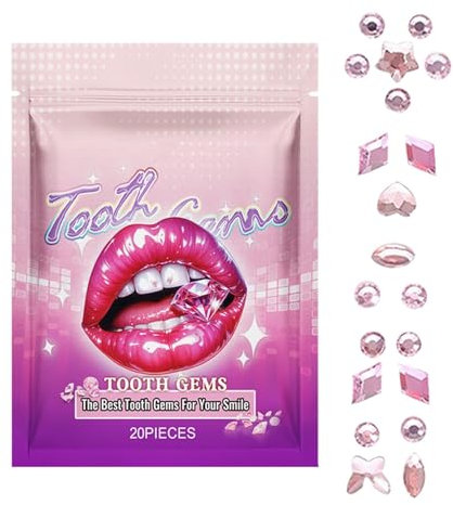 Zahnstein-Set, Edelsteine, Zahnschmuck, Schmuck-Set mit Zahnsteinen, sicher, langlebig und einfach zu verwenden; modischer Kristallschmuck für U