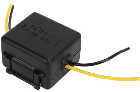 Fozriybefy Auto-Stromfilter, 12-V-Stereo-Netzteilfilter, Audio-Rauschunterdrücker, für Equalizer-Verstärker, Einfach zu Bedienen, Langlebig