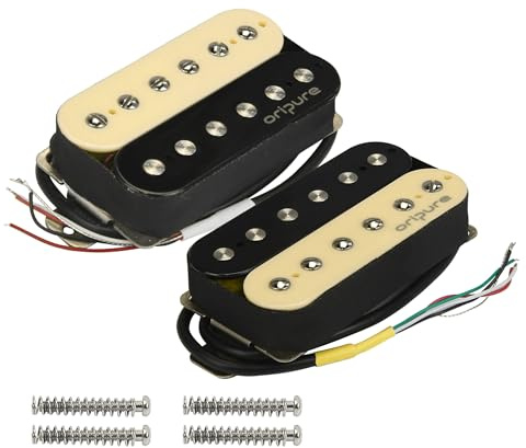 OriPure Alnico 5 High Output Humbucker Pickups Zebra Neck+Bridge Pickup Set
