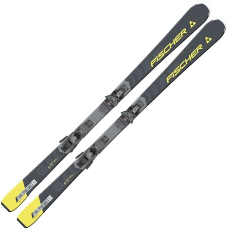Fischer RC Pulse SLR Pro Alpine Ski Carving Skis 150 cm On-Piste Rocker with Binding RS9 SLR Z2.5-9 for Prepared Slopes Suitable for Advanced and Good Riders