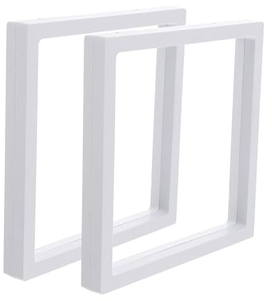 DECOMELODY Supporto per Esposizione Galleggiante 3d Elegante in Plastico Bianco 2 Pezzi Effetto per Uso Professionale e Personale