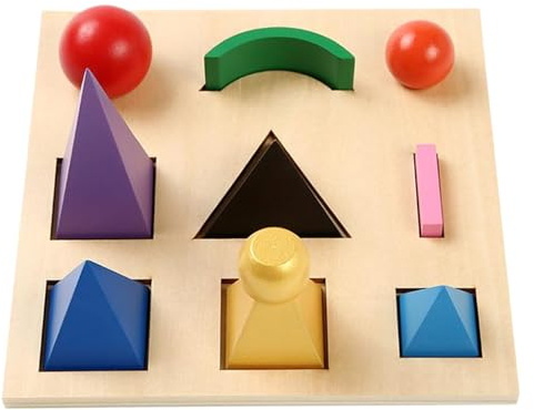 Lawnrden Juguetes para niños, 1 Juego de símbolos de gramática Montessori 3D Educación de Madera Juguete de Aprendizaje de Idiomas Preescolar Ayudas para la enseñanza de Idiomas de bebés para niños