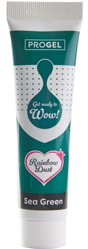 Colorant alimentaire professionnel Rainbow Dust ProGel, vert d'eau 25 g