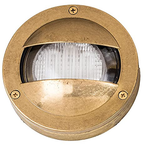 Schiffslampe Messing IP64 Maritim Ø14cm kleine Außenwandleuchte Rund Haus Haustür Terrasse