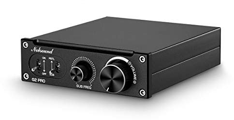 Nobsound G2 PRO 300W Subwoofer Amplifier, Mini Mono Channel Class D Integrated Sub Amp, Full-Frequency and Bass Switchable Home Theater Audio Amplifier for Passive Speakers/Active Subwoofer