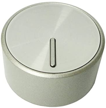 Ariston Hotpoint Indesit - Manopola in plastica color argento C00384829-488000384829 - per cucina piano cottura - M0245 - Prodotto originale (1 pezzo)