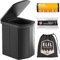 Portable Toilet for Adults Camping Porta Potty, Extra Tall Bathroom Emergency Seat for Car, Poo Powder with Trash Bag with Foldable Toilet with Lid,Carry Bag