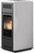 EdilKamin 812970_1 Milla H 12 Up wasserführender Pelletofen Keramik Weiß/A++