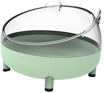 JISADER Bagno per Piccoli Animali, Bagno di Sabbia per criceti, Vasca da Bagno per criceti, Gabbia per bagni, Sauna per cincillà, Verde Chiaro