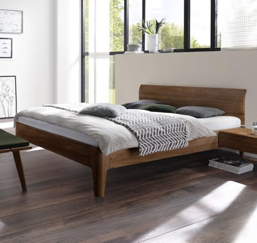 Hasena Komfortbett Xyvola 30 extra hoch Nussbaum 160x200