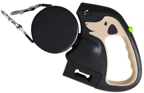 Laisse rétractable automatique pour animal de compagnie | Double extrémité, résistante à l'usure | Portable