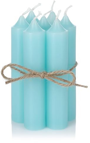Nordstern Candele a bastoncino di menta, confezione da 6 pezzi, piccole candele per portacandele, corona dell'Avvento o come candela d'albero, decorazione ideale per matrimoni o Natale, 11 x 2,2 cm