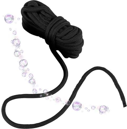 10 Meter Black Hand Woven Twisted Rope, Role-Playing Accessories, Couple Gift - D13