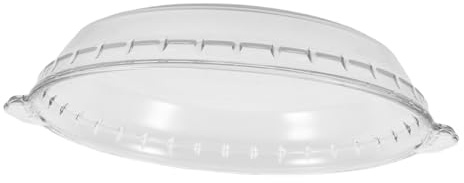 COLLBATH Tapa de cristal para horno microondas plato placa de vidrio transparente de vidrio para microondas para alimentos utensilios para hornear Bandeja