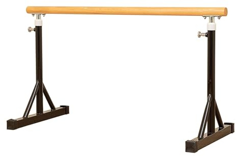 Barre de Ballet Portable et Stable, Hauteur réglable de 80 à 120 cm, idéale pour Adolescents et Adultes. Barre de Danse autoportante pour la Salle de Sport à Domicile, Facile à Monter, Noire