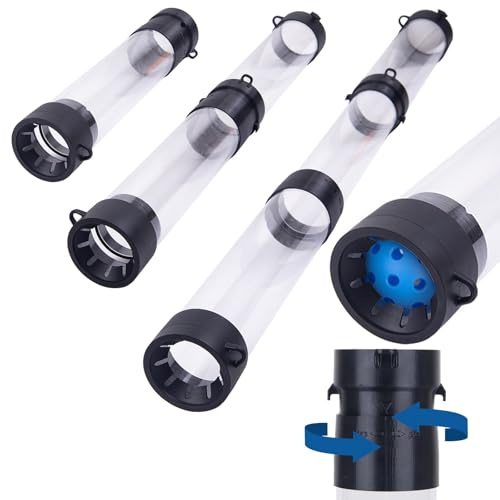 Adjustable Pickleball Ball Retriever,Pickle Ball Picker Upper,Length-Adjustable Tube for 5/11/17 Balls,with Strap + Portable Bag,Back＆Time Saver,47’’,Retriever for Pickleball Tennis Ball Cricket Ball