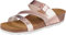 Lico Natural Glitter Damen Pantoletten, Rose, 39 EU