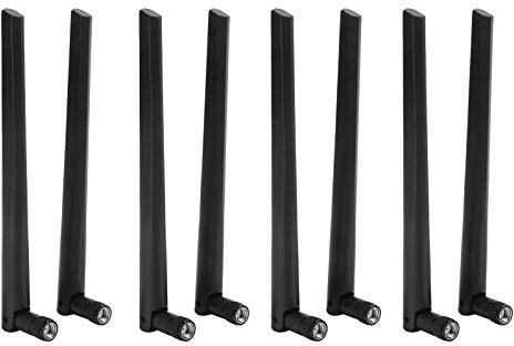 8 Piezas Antena de Doble Banda, AC 2.4G y 5G SMA 5dBi Antena Enrutador inalámbrico Tarjeta de Red WiFi para enrutador inalámbrico ASUS RT-AC68U AC66U