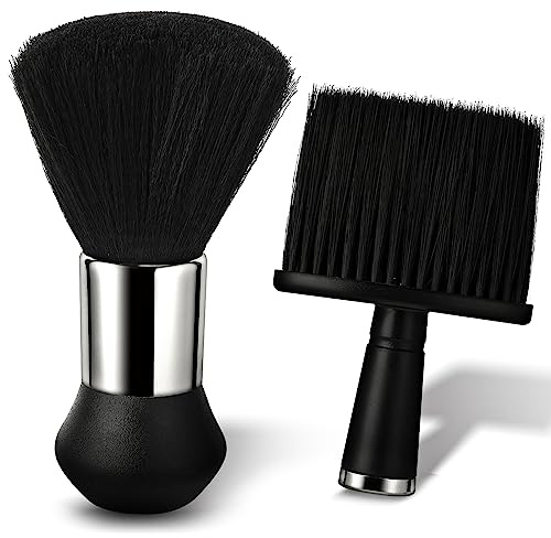 Abeillo 2 Stück Nackenpinsel Set, Friseur Haarpinsel, Soft Barbierbürst Friseur Bürste für Die Reinigung Gebrochener Haare am Hals