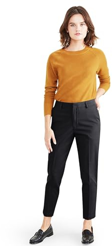 Dockers Refined Slim Chino Chinois raffiné, Beautiful Black, 30 Femme