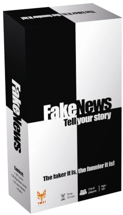 Topi Games | Fake News | Jeu De Cartes D'Ambiance, Bluff, Improvisation Et Histoires Créatives avec Cartes Illustrées | 2 À 8 Joueurs | 15 Minutes