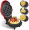 AHDXKUE 3 in 1 Waffle Maker Set Mini Waffle Maker Donut Maker with Changeable Plates, Non-Stick Pancake Maker for Snack, Food, Desserts, Waffles, Sandwiches, Family