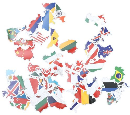 DIYEAH 150 Aufkleber Länderflaggen Sticker Satz Langlebig Selbstklebend Vielseitig Für Laptop Koffer Wasserflasche Scrapbooking Reise Deko