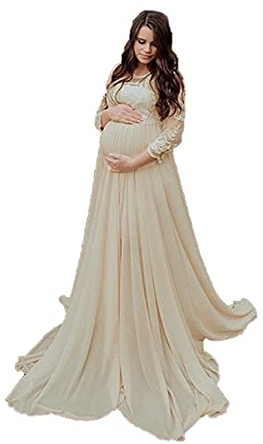 Maternity Dresses for Photoshoot, Elegant Maternity Photo Shoot Dress for Wedding Baby Shower Party Evening Attire