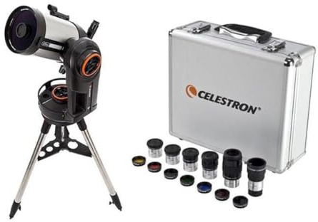 Celestron NexStar Evolution 6, Schmidt-Cassegrain Telescope with Integrated WiFi - with Deluxe Accessory Kit (5 Celestron Plossl Eyepieces, 1.25in Barlow Lens, 1.25in Filter Set, Accessory Carry Case