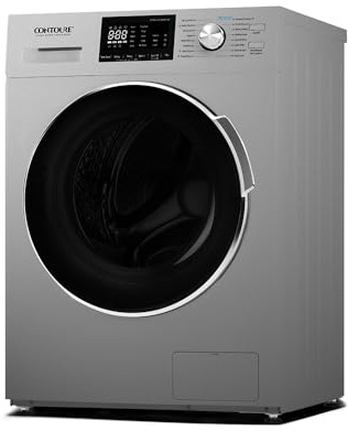 Contoure 2.7 Cu. Ft. Washer Dryer Combo with Steam, Ventless All-in-One RV Washing Machine, Compact Apartment Size, Titanium Finish, 120V