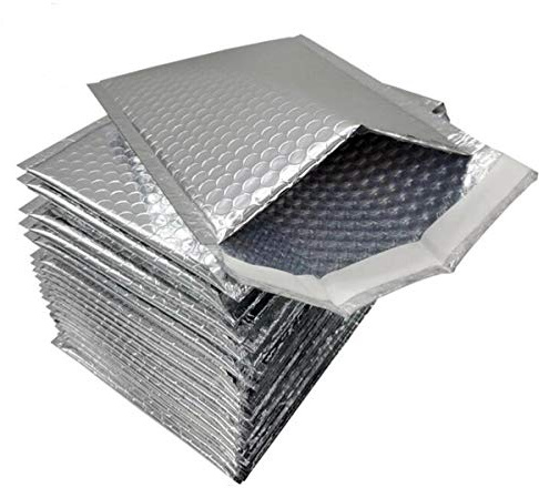 Cool Shield Bubble Mailers,Thermal Padded Envelopes Self sealing thermal insulated envelopes made of reflective thermal bubble for cold shipping. Metallic foil, Mailing, Packing (8 x 11)(25 PCS)