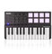 SubZero Controller Tastiera MIDI Portatile 25 Tasti 8 Cuscinetti 4 Manopole e 4 Fader