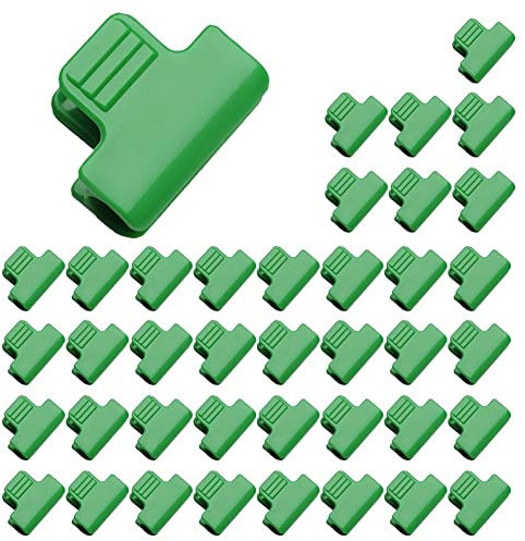 Danlai Pinza De Tubería De Efecto Invernadero 40 Piezas De Cubierta De Red Tunnel Hoop Clip Marco Sombreado Net Rod Clip Invernadero Pinza De Película (11 Mm)