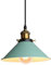iDEGU Lámpara Colgante Retro, 22cm Vintage Lámpara de Techo Industrial Tulipa en Metal E27 Colgante de Luz para Sala de Estar Cocina Dormitorio Restaurante Comedor Pasillo (Verde)