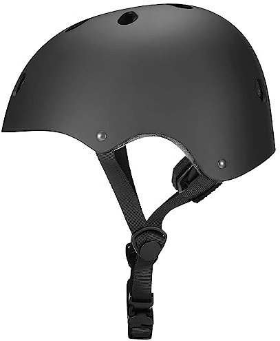Zamelux Casco senza luce per monopattino colore nero