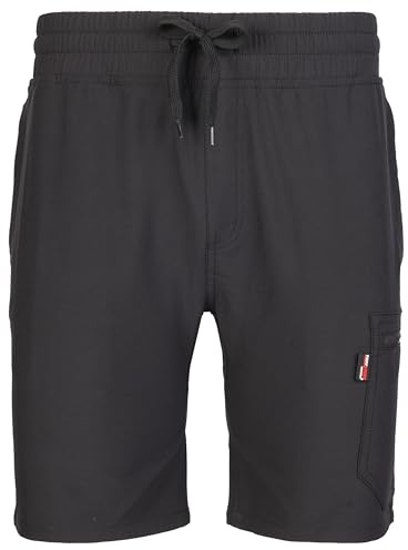 TuffStuff - Hyperflex Black Shorts, Medium - 4-Way Stretch Fabric, Adjustable Waistband, Zipped Pockets - Flexible, Breathable Work Shorts - Durable Easy Care Summer Workwear - Functional Design