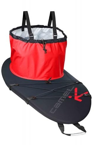 Hiko Kajak Spritzdecke Camel 87 mit Nylon Kamin und Einer Neoprendecke Spritzschutz, Farbe:rot