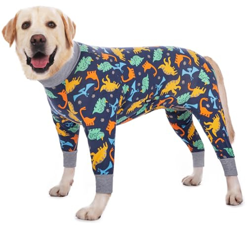 Axcimond Traje quirúrgico de recuperación corporal para perros después de la cirugía, de manga larga, alternativa al collar