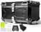 Lhbwhiz 65L Aluminium Topcase Motorrad, Reisen Motorradkoffer für 2 Motorradhelm Helm, Wasserdicht Topcase mit Sicherheitsschloss für Roller, Motorrad-Heckklappe Für Helmgepäck