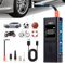 Elektrische Luftpumpe 6000mAh Wiederaufladbarer Autoreifen Pumpe 150PSI Luftpumpe Elektrisch Elektrischer Kompressor mit LCD Bildschirm LED-Licht für Fahrräder, Motorräder, Auto & Bälle, AutoOff