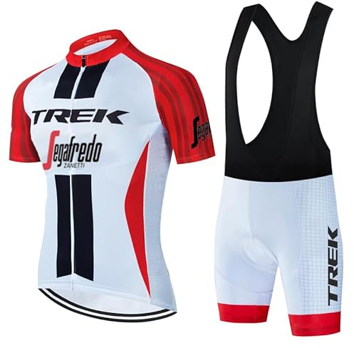 NUOJIA Abbigliamento Ciclismo da Uomo, Set Tuta da Ciclismo, Asciugatura Rapida e Traspirante, Maglia da Ciclismo a Maniche corte+Pantaloncini