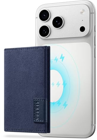 VULKIT Magsafe Plånbok Kompatibel med iPhone 15/14/13/12-serien, Läder 4-korts Plånbok RFID-blockerande Telefonplånbok med Magnetisk Stängning