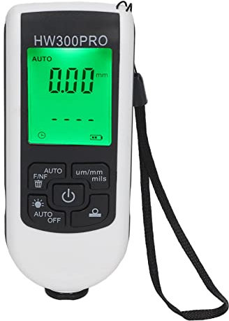 Digital Coating Thickness Gauge, Ultra high Precision Probe, 0-2000UM Thickness Meter for Automotive Paint Thickness Measurement (White)